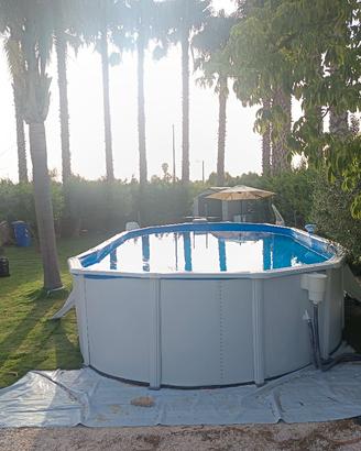 piscina fuori terra in garanzia  7,30 x 3.30 x 1.2