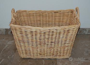 Cesto portalegna vimini