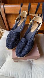 Espadrillas ricamate blu