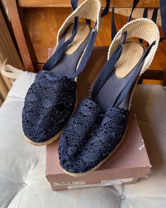 Espadrillas ricamate blu