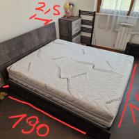 Letto contenitore matrimoniale / comodino / comò
