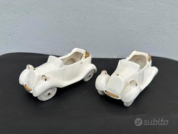 2 macchinine in ceramica, anni 80 nuove