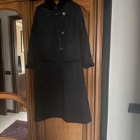 Cappotto scamosciato nero