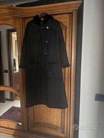 Cappotto scamosciato nero