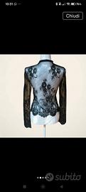 giacca in pizzo nero Zara Basic-nuovo con etichett