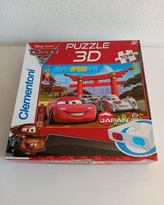 Puzzle " Cars " - Pz 104 con occhiali 3D