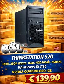 LENOVO THINKSTATION S20  INTEL CORE I7 - SSD