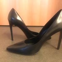 Scarpe decoltè Tiffi n41 donna pelle nera tacco10
