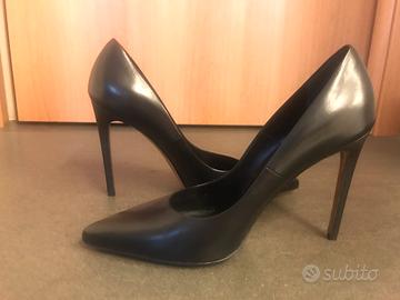 Scarpe decoltè Tiffi n41 donna pelle nera tacco10