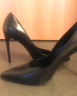 Scarpe decoltè Tiffi n41 donna pelle nera tacco10