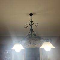 Lampadario da cucina con due lampade