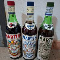 3 bottiglie martini da collezione