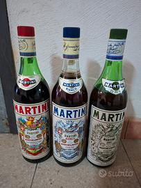 3 bottiglie martini da collezione