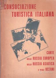 3 carte Russia Europea Asiatica e Oceani cartella