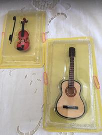 Set due modellini strumenti musicali