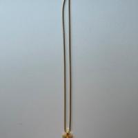 Collanina Dorata Con Croce (Oro Finto)