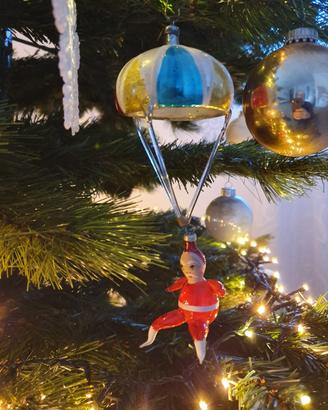 De Carlini vintage Babbo Natale con paracadute