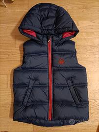piumino smanicato bimbo/bimba 2 anni Benetton