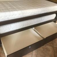 Letto attrezzato Mistral salvaspazio 2 in 1