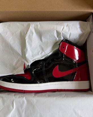 Air Jordan 1 Retro High OG Patent Bred – EU 34