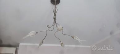 lampadario  con 5 lampade led 