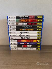 Lotto Giochi PlayStation 5. Prezzi in foto.