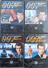 4 DVD Bond Pierce Brosnan con video/audio rimaste