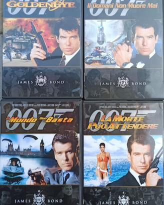 4 DVD Bond Pierce Brosnan con video/audio rimaste