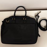 Borsa uomo tracolla nera in pelle