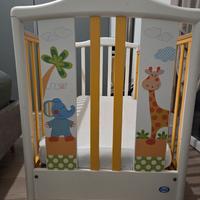 Lettino Pali+materasso+piumino+set diverse altezze