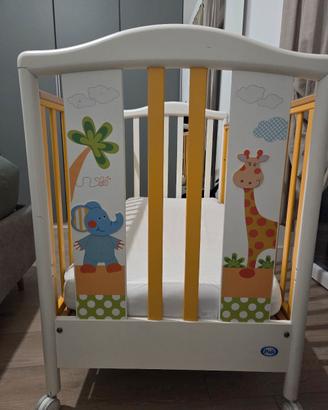 Lettino Pali+materasso+piumino+set diverse altezze