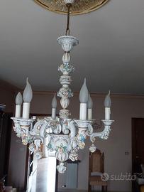 Lampadario e applique Capodimonte
