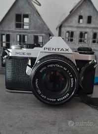 Fotocamera Pentax ME  Super obiettivo  50 mm f1.7 