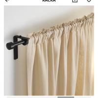 Set bastone e supporto tenda Räcka nero sottile