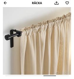 Set bastone e supporto tenda Räcka nero sottile