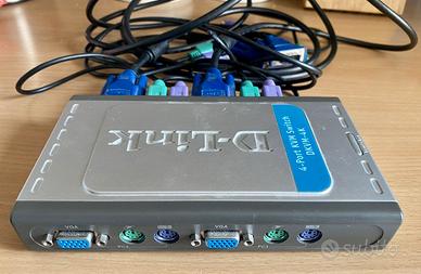 Switch 4 porte KVM - Monitor Tastiera e Mouse PS2