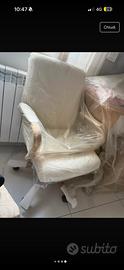 Sedia nuova amazon ufficio 130 kg bianco/oro