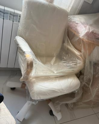 Sedia nuova amazon ufficio 130 kg bianco/oro