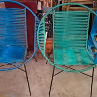 Poltroncine vintage originali design italiano.