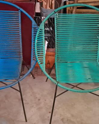 Poltroncine vintage originali design italiano.