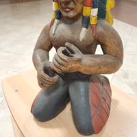 Statua Grande Indiano d'America + Coppia busti