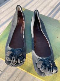 Scarpe camoscio blu 41 perfette