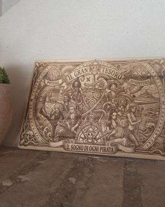 Quadro One Piece Stile Vintage 20x30