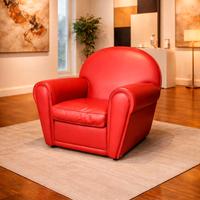 Poltrona Club Chester Chesterfield in vera pelle 