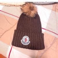 Cappello marrone costine,Moncler,tg. Unica