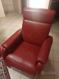 poltrona poltronesofa vera pelle elettronica 