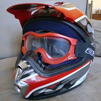 Casco cross più mascherina Axo