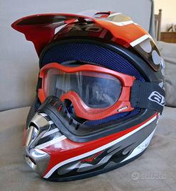 Casco cross più mascherina Axo