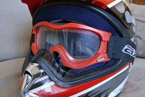 Casco cross più mascherina Axo