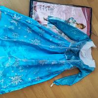 vestito costume Carnevale da principessa Elsa 